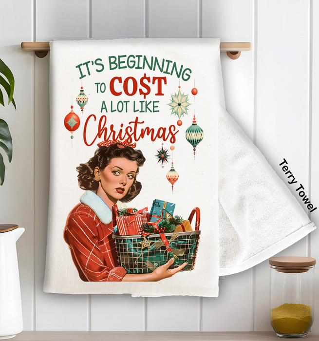 Beginning to cost like Christmas Kitchen Terry Towel
