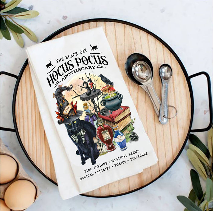 Halloween Hocus Pocus Apothecary Tea Towel