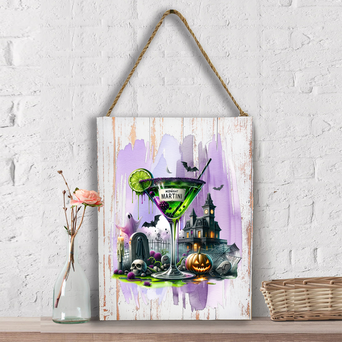 Halloween Midnight Martini Wall Decor