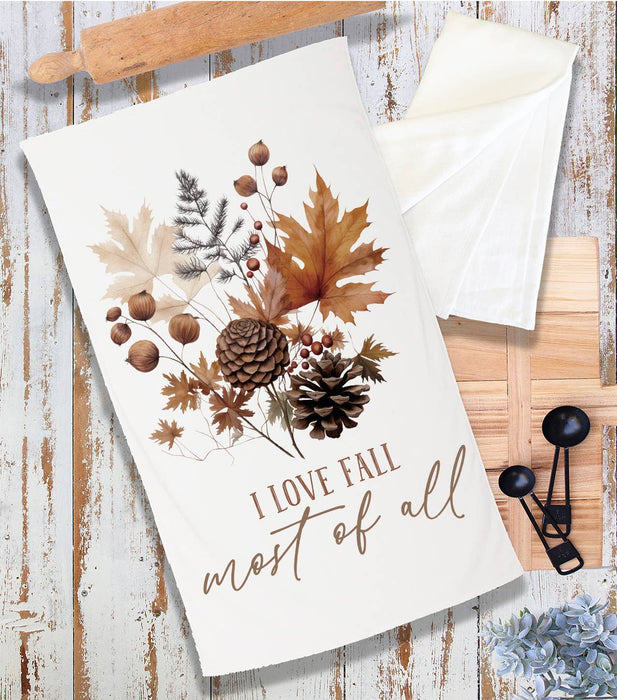 Autumn Love Fall Most of All Terry Towel