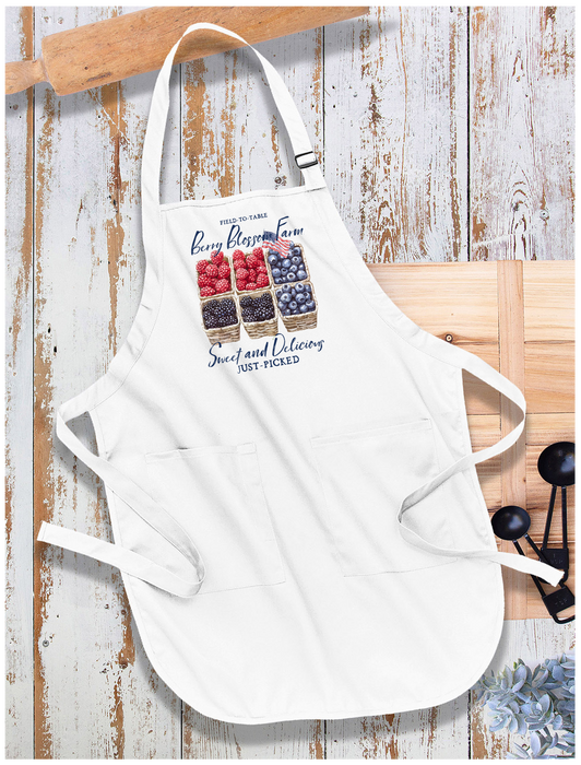 Blueberry Raspberry Blackberry Farms Apron