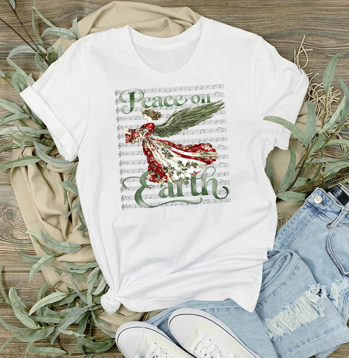Christmas Peace on Earth Angel T-Shirt
