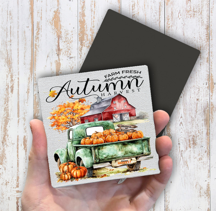 Fall farm Fresh Autumn Magnet Fridge