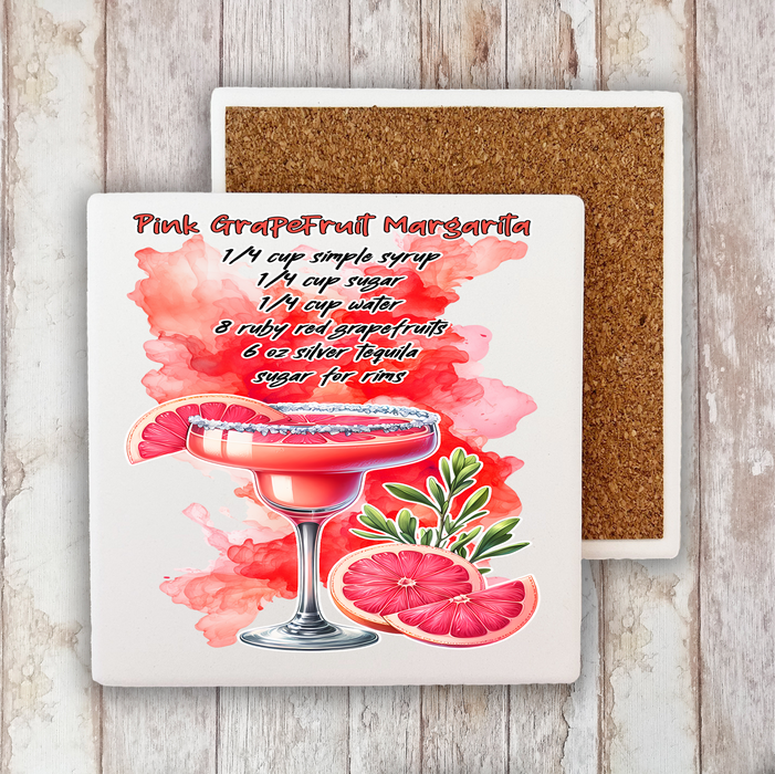 Summer Cocktail Grapefruit Margarita Stone Coaster