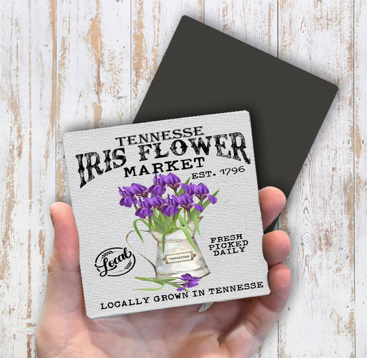 Tennessee State Flower Iris Souvenir Magnet Fridge