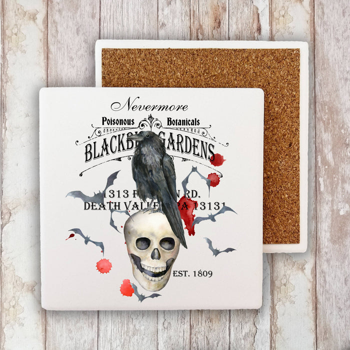 Blackbird Gardens Halloween Stone Coaster