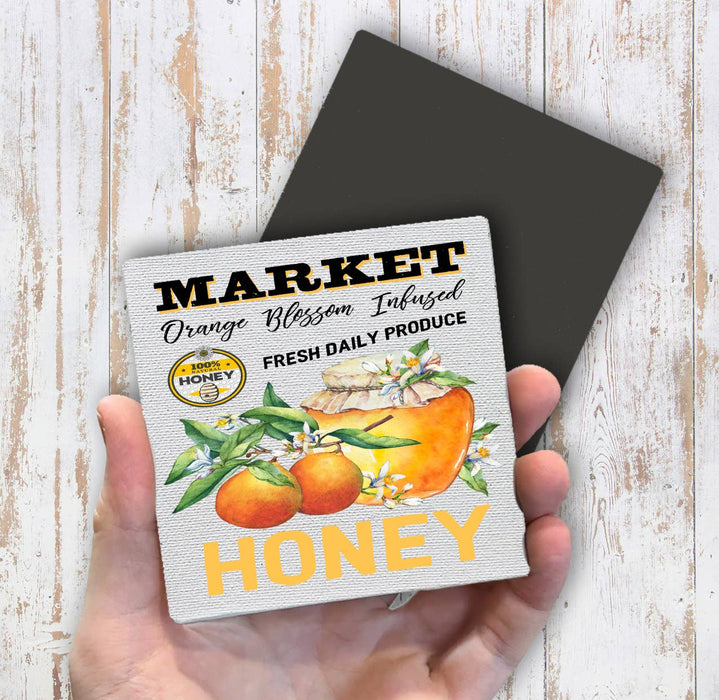 Farmers Orange Blossom Honey  Magnet Fridge