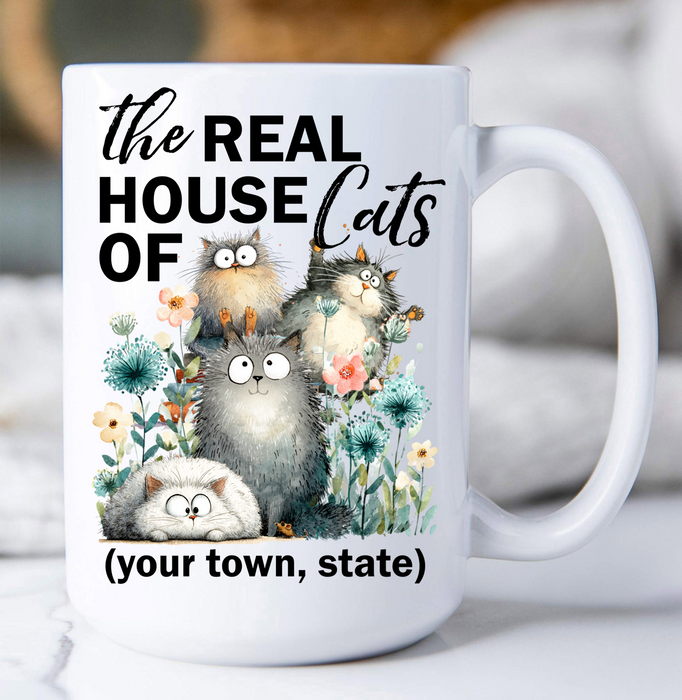 The Real House Cats of Coffee Mug