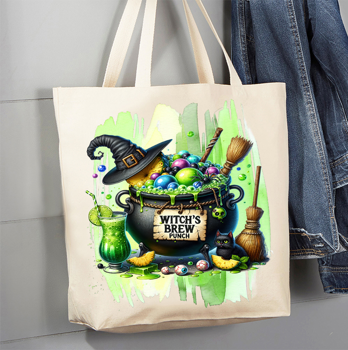 Halloween Witch's Brew Punch Canvas Tote Bag