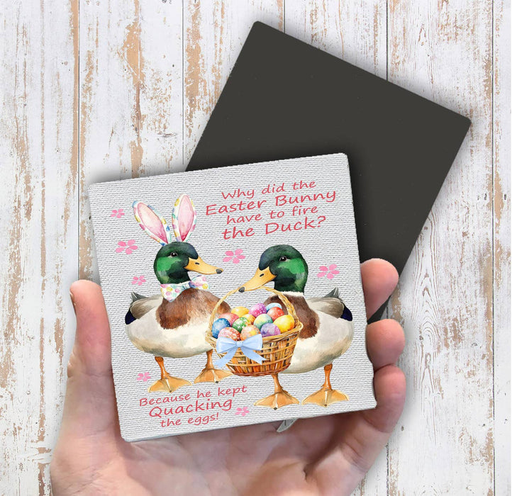 Easter Ducks Bunny Fired Ducks Magnet Fridge
