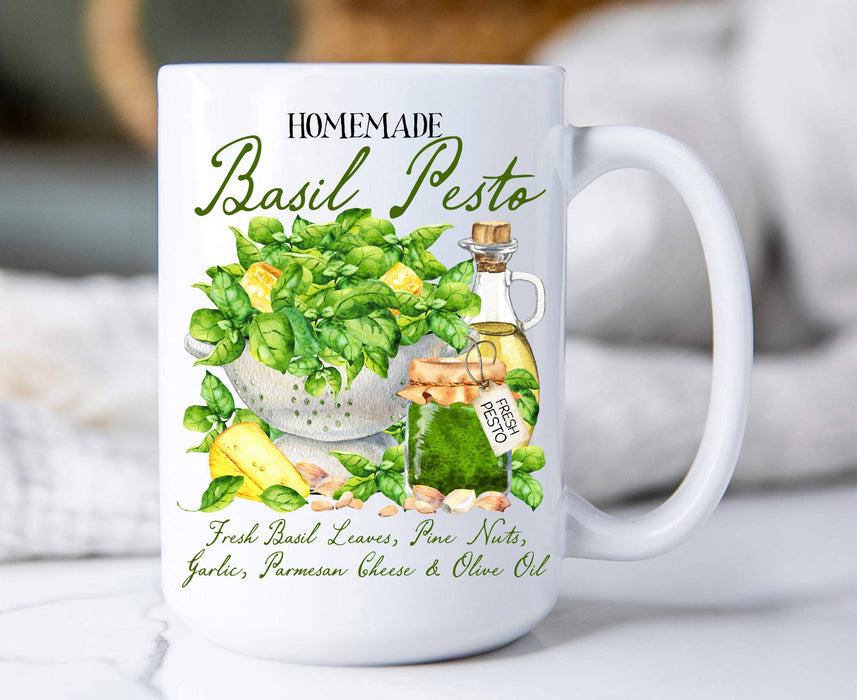 Basil Pesto Fresh Olive Oil 15 oz Coffee Mug