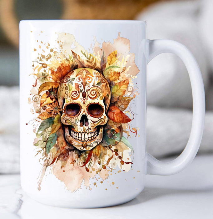 Day of the Dead Sugar Skull Coffee Mug
