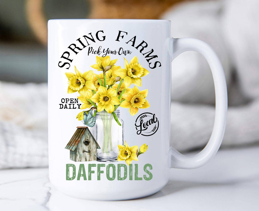 Spring Farms Daffodils 15 oz Coffee Mug