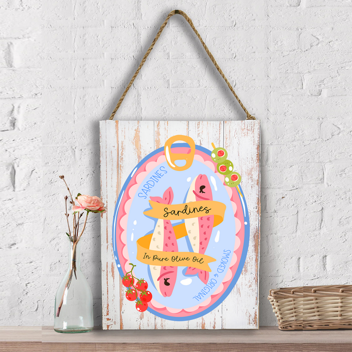 Sardines Fish Olive Oil Coastal Wall Decor
