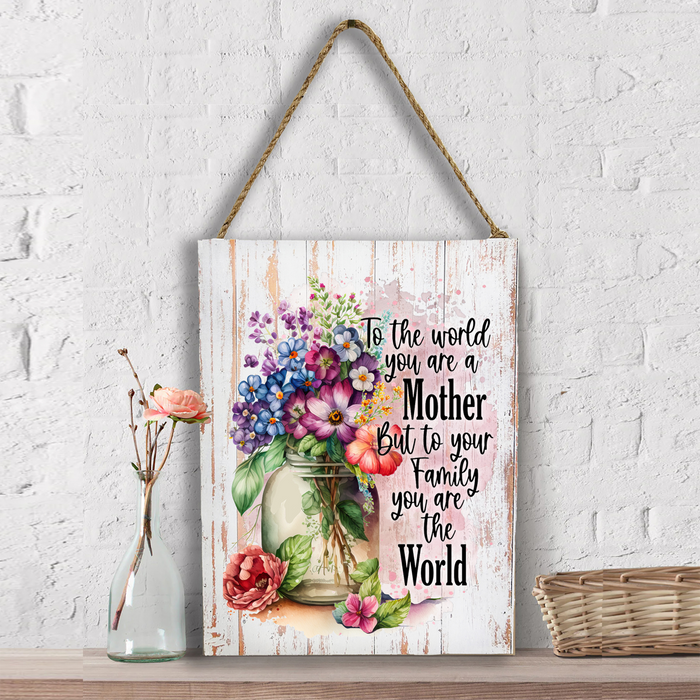 Mother's Day Mother is Our World Wall Decor