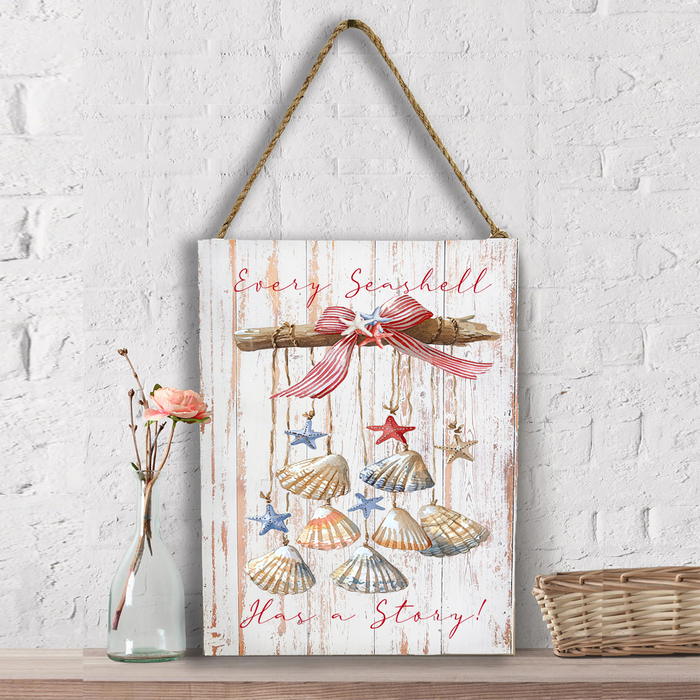 Every Seashell as a Story Beach Wall Decor
