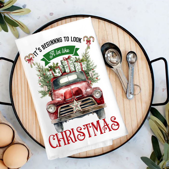 Beginning to Look Like Christmas Tea Towel