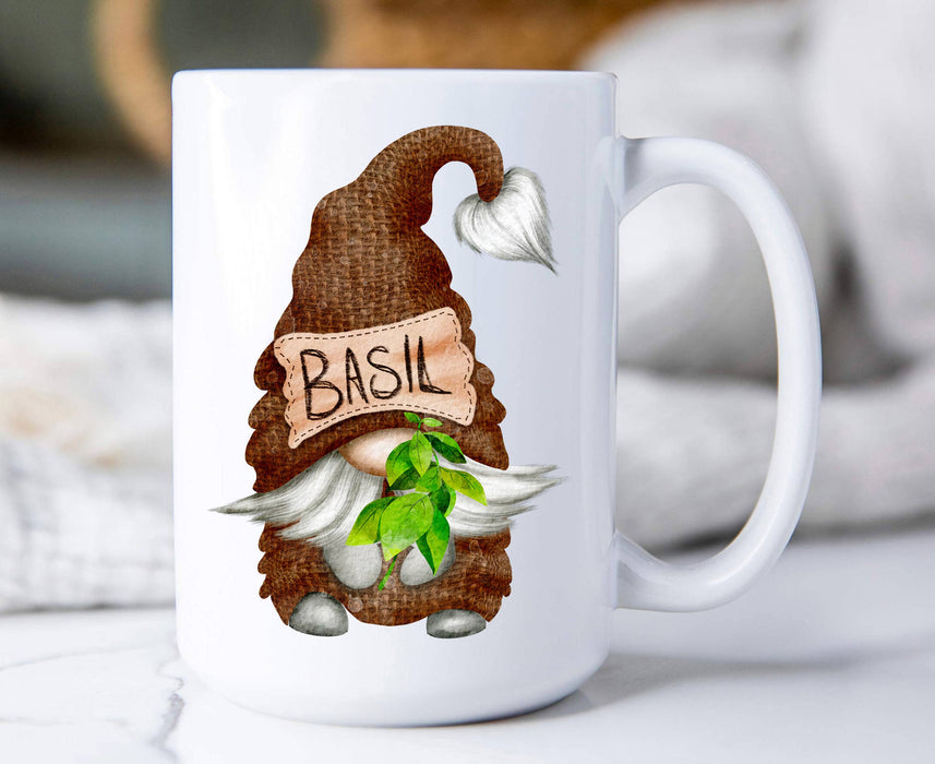 Gnome Herbs Basil Coffee Mug