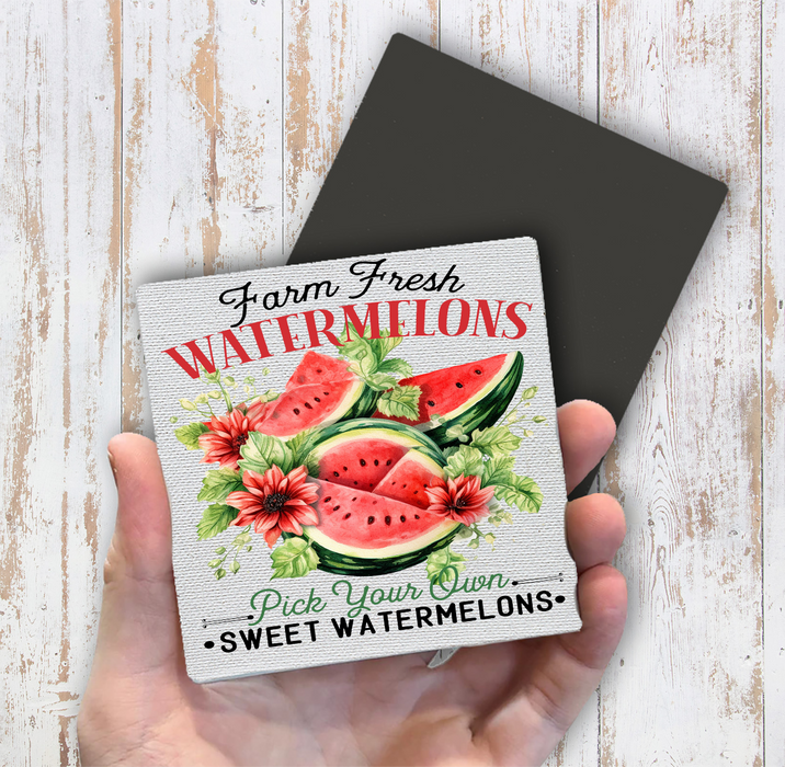Farm Fresh Watermelon  Magnet Fridge