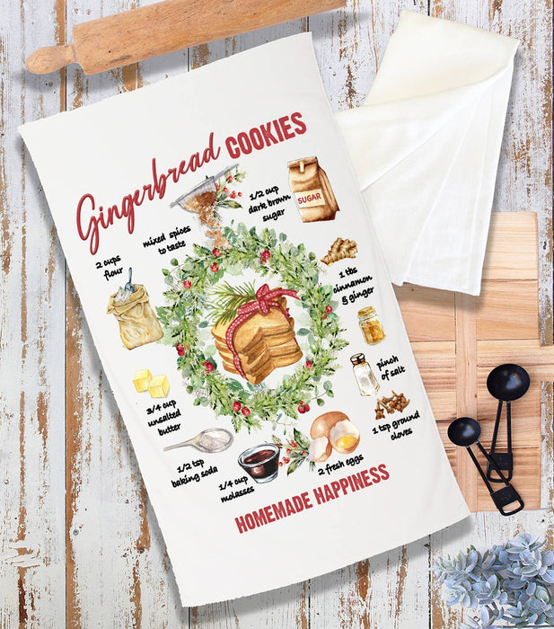 Christmas Gingerbread Cookie Recipe Terry Towel