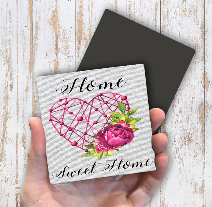 Valentine Heart Home Sweet Home Magnet Fridge