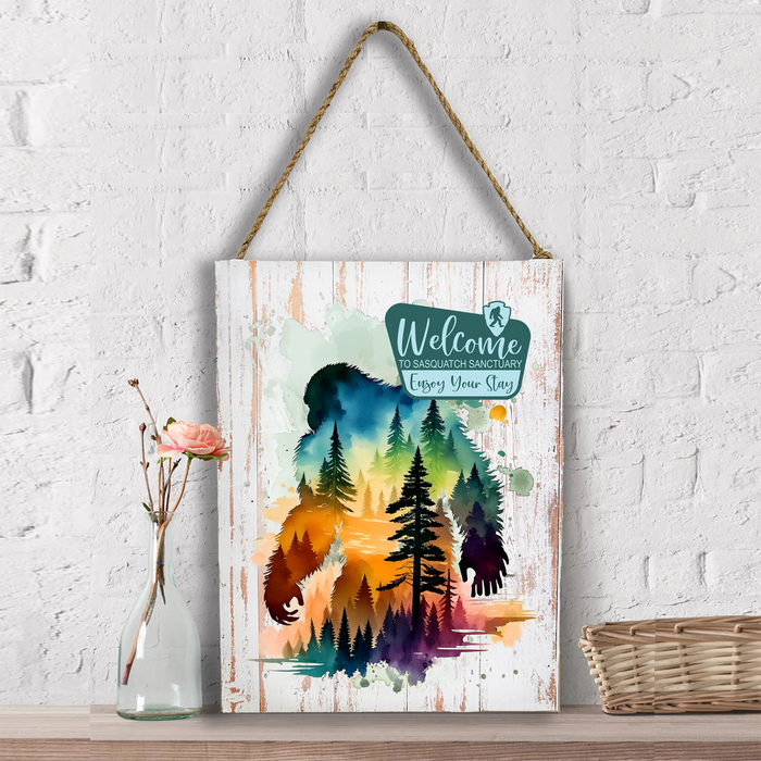 Sasquatch Sanctuary Big Foot Wall Decor