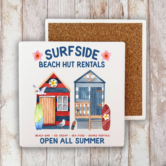 Surfside Beach Rentals Ocean Summer Stone Coaster