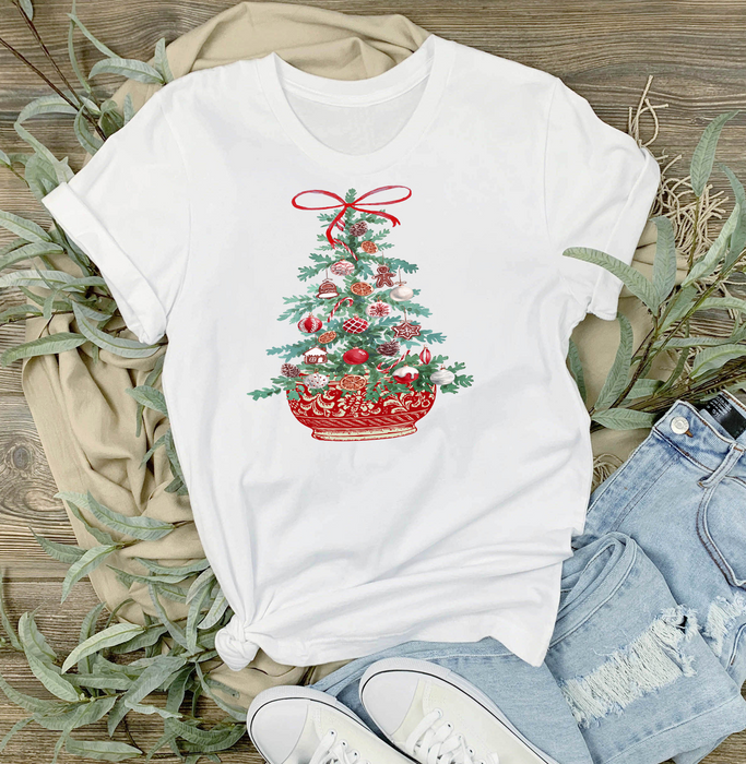 Christmas Chinoiserie Christmas Tree T-Shirt