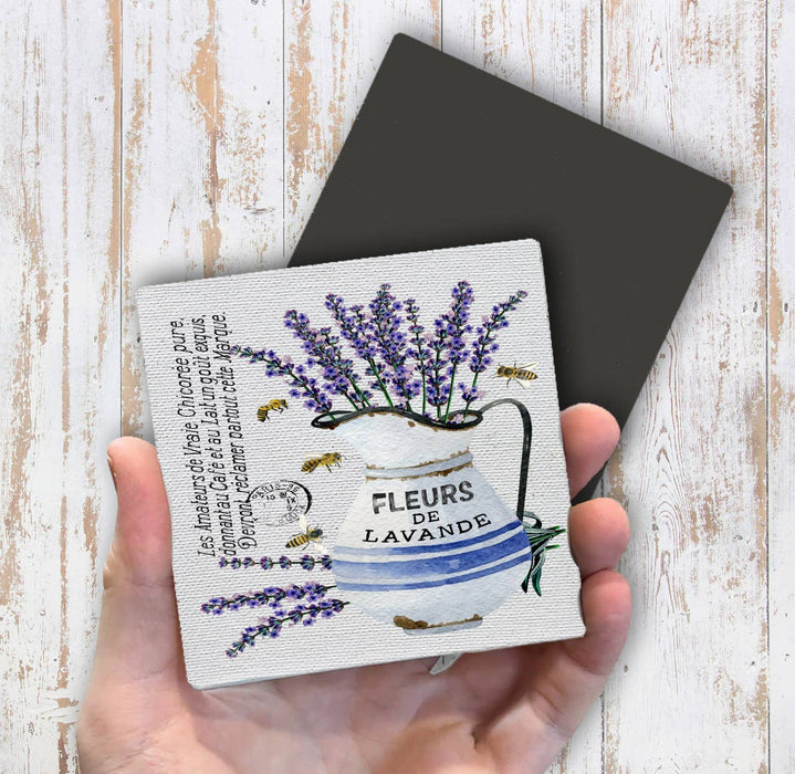 Farmhouse Lavender Fleurs Paris  Magnet Fridge
