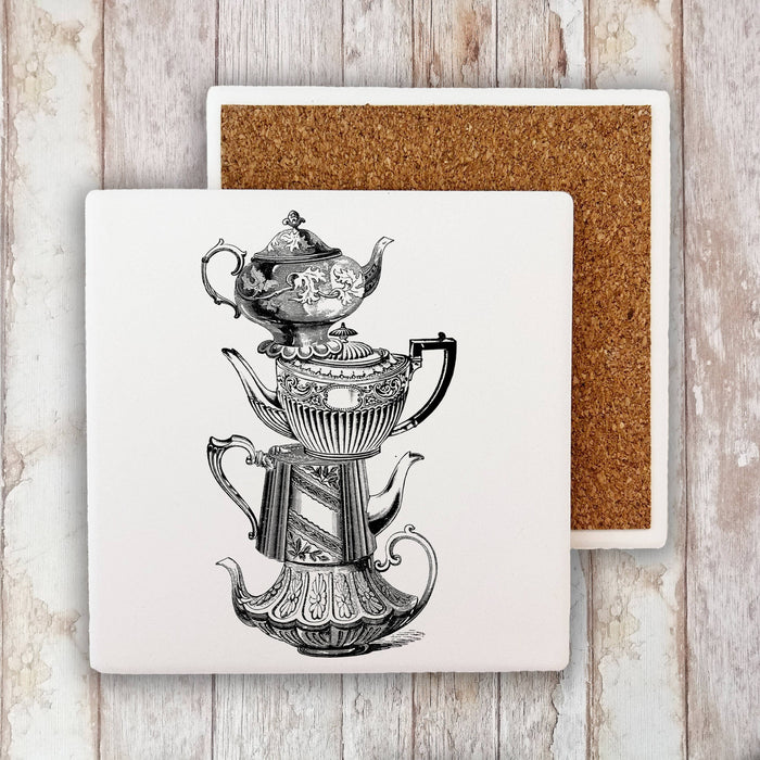 Tea Pot, Stone Coaster