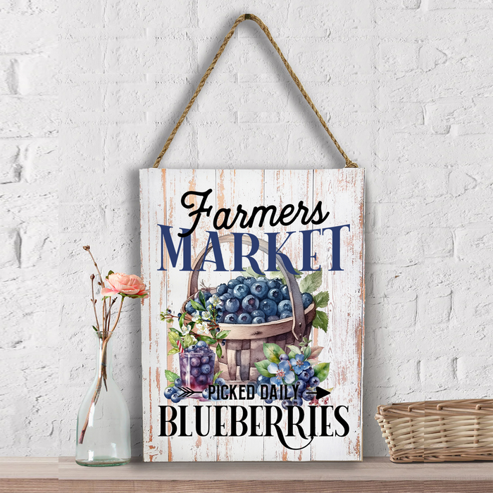 Farm Fresh Blueberries Wall Decor
