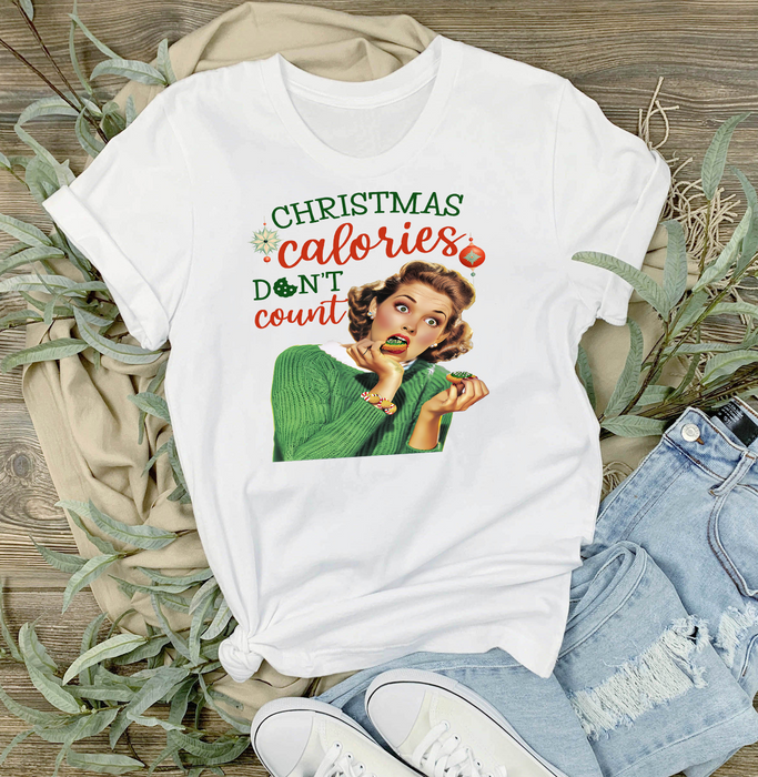 Christmas Funny Calories Don't Count T-Shirt