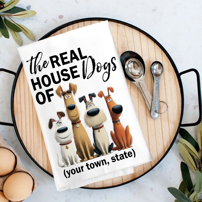 The Real House Dogs of Tea Towel