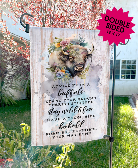 Advice from a Buffalo Garden Flags