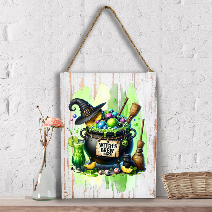 Halloween Witch's Brew Punch Wall Decor