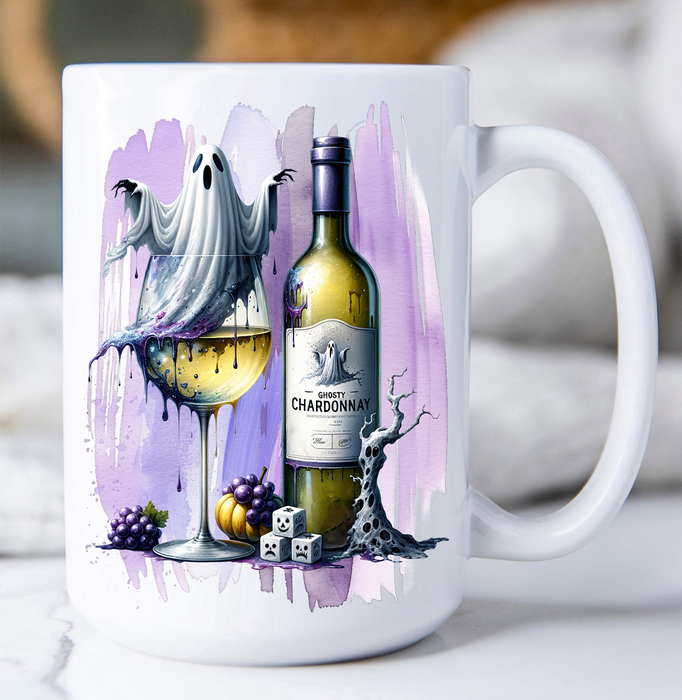 Halloween Gostly Chardonnay Coffee Mug