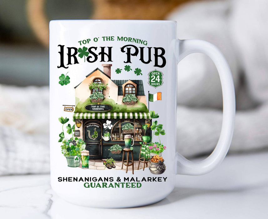 St Patrick's irish Pub Shenanigans 15 oz Coffee Mug