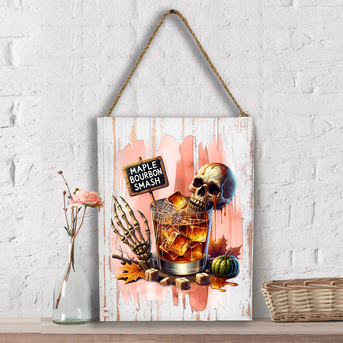 Halloween Maple Bourbon Smash Wall Decor