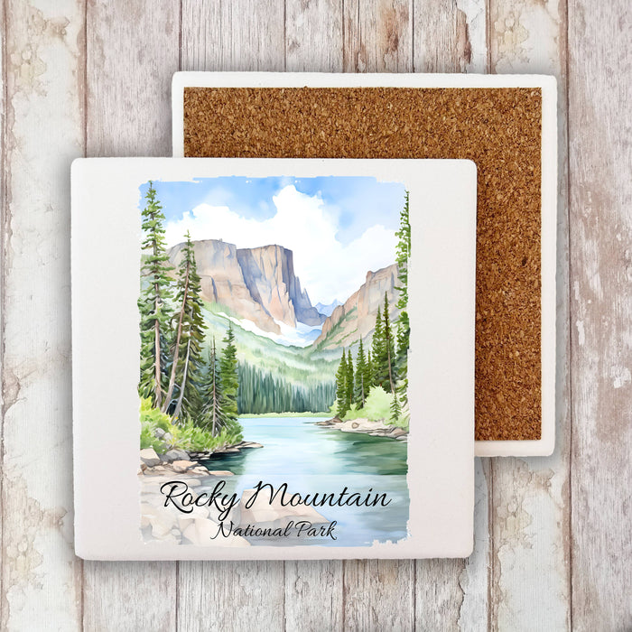 Rocky Mountain National Park Colorado Stone Coaster