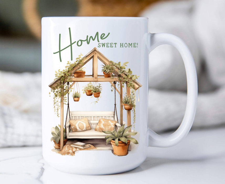 Home Sweet Home Porch Swing15 oz Coffee Mug