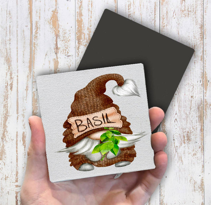 Gnome Herbs Basil Magnet Fridge