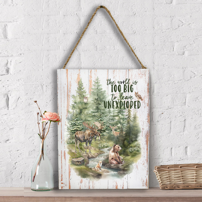 Life beautiful Adventure Woodland Animals Wall Decor