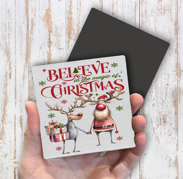 Believe in the magic of Christmas Magnet Fridge