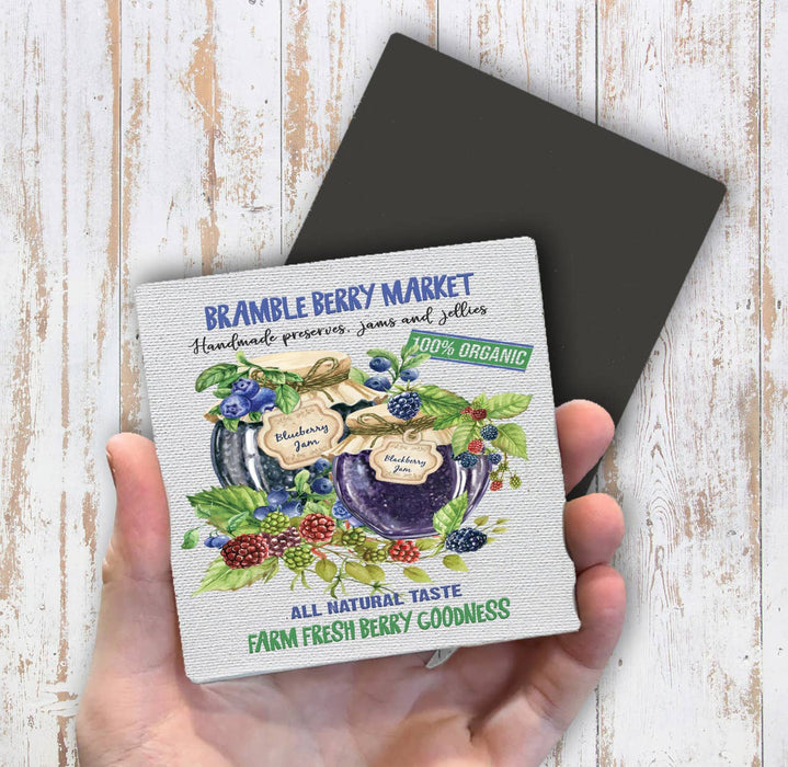Blueberry Market 100% Organic Magnet Fridge