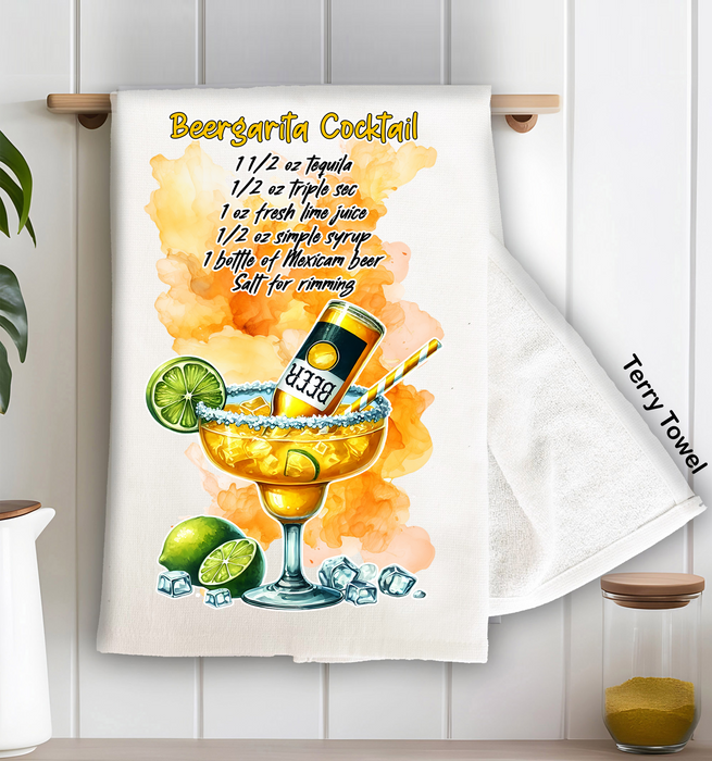 Summer Cocktail Beergarita Kitchen Terry Towel
