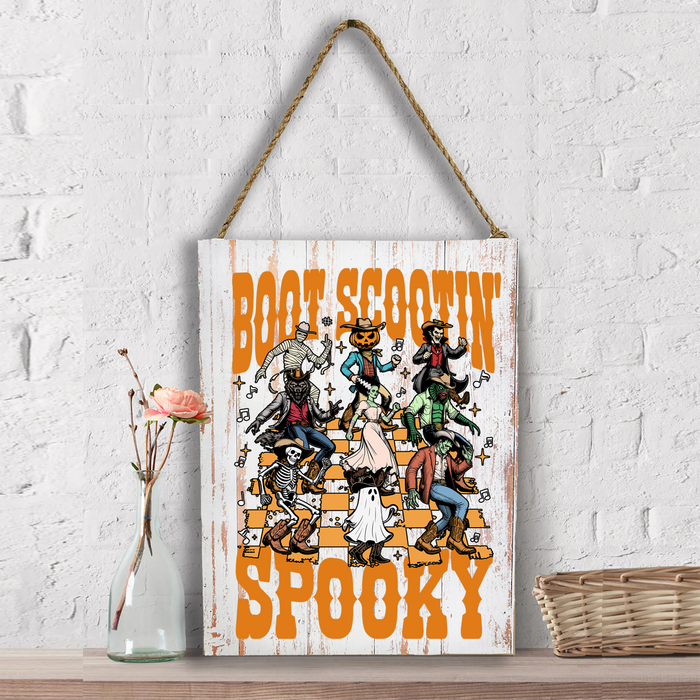 Halloween Boot Scootin Spooky Wall Decor