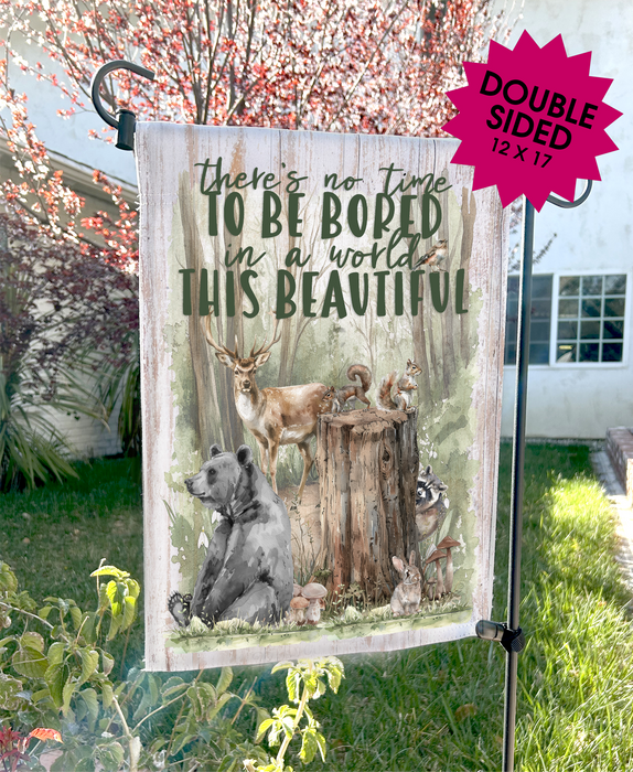 Woodland Animals A world of beauty Garden Flags