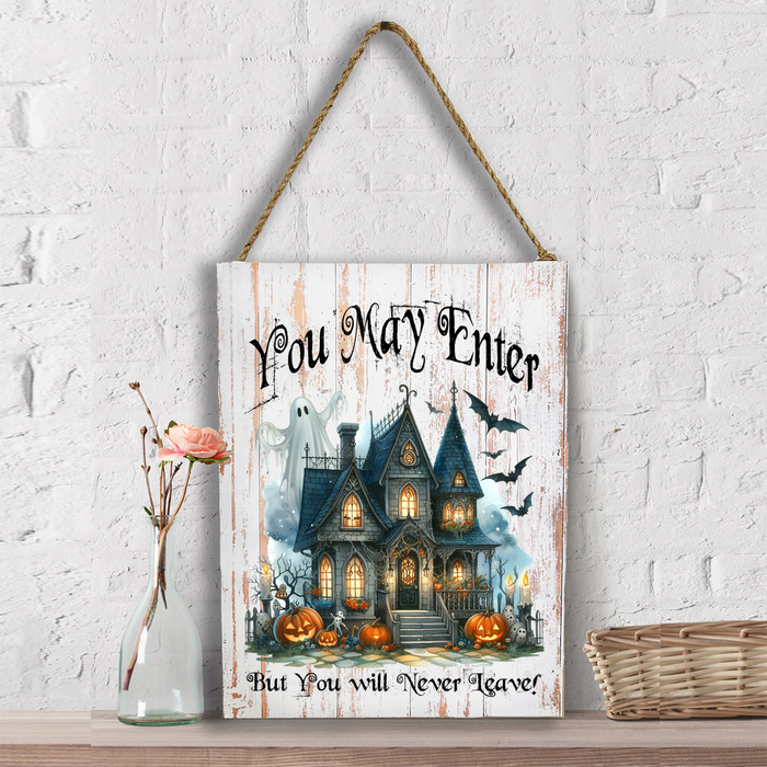 Halloween Hunted House Wall Decor