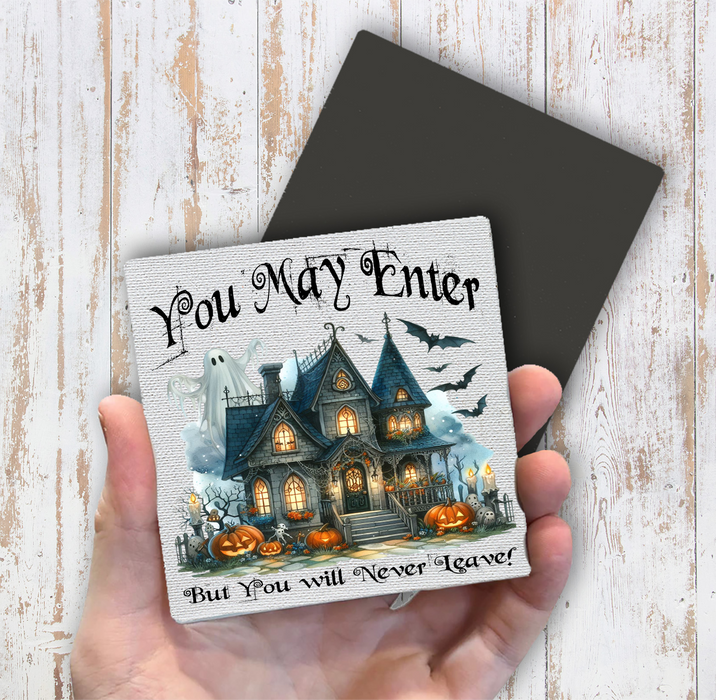 Halloween Hunted House Magnet Fridge
