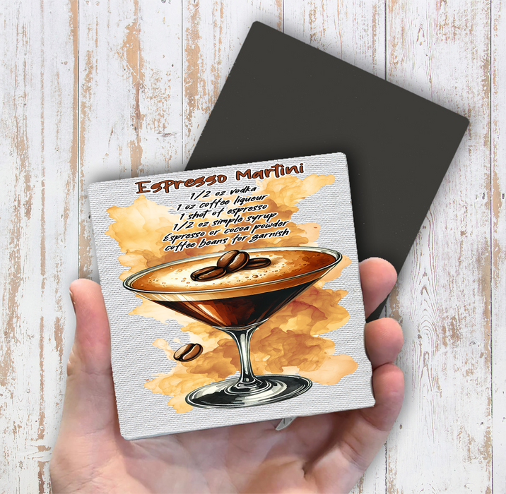 Summer Cocktail Espresso Martini Magnet Fridge